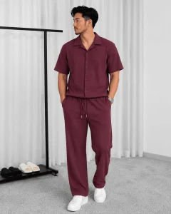 Premium quality casual platted shirt & pant set