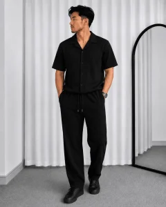 Premium quality casual platted shirt & pant set