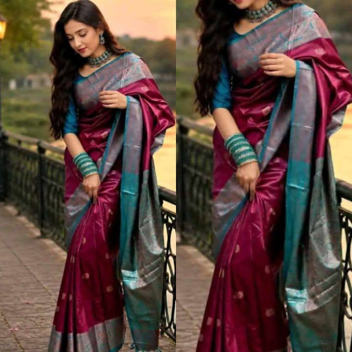 উন্নতমানের কাতান শাড়ি